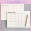 Simple Tearable Monthly Plan Book With High Quality Paper Ideal For Office And Study Memo