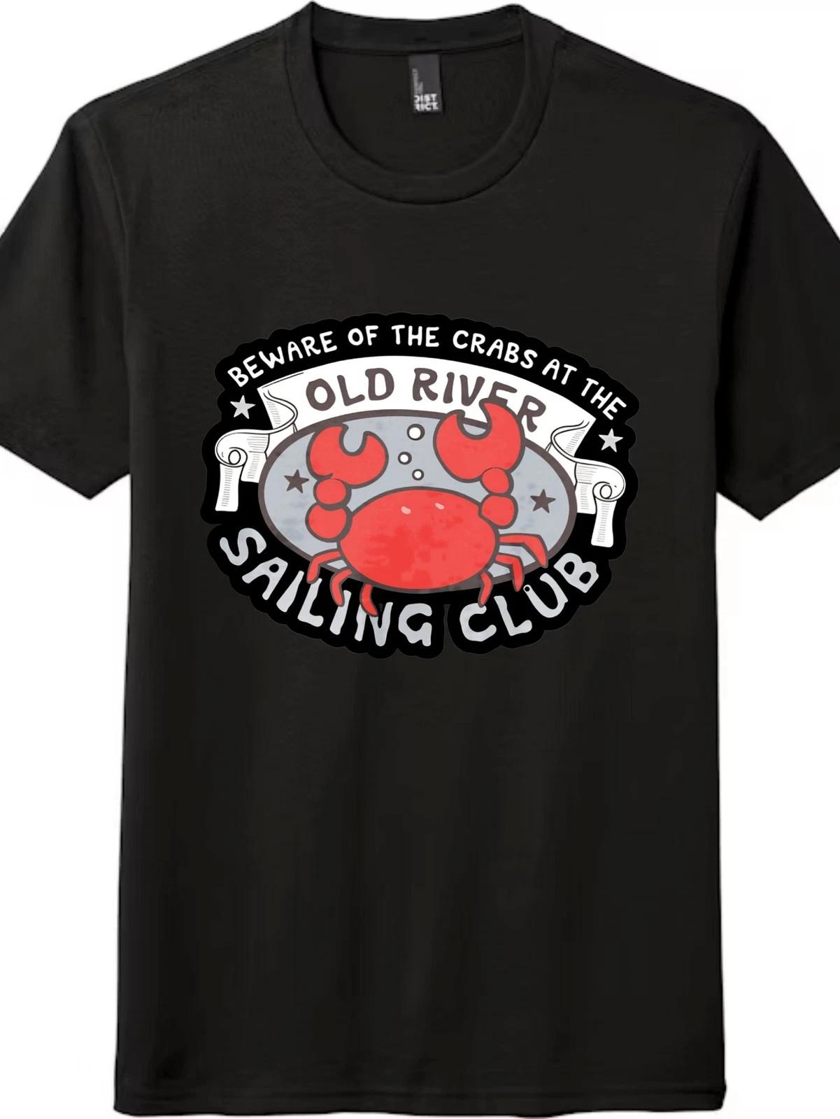 

Funny Crab Sailing Graphic T-Shirt Unisex Outdoor Classic Casual Cotton Tee L