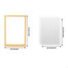 Shared Family Print Art Display with 4 Clear Inserts, Warm Light and USB Cord for Indoor Handprint Display Use Y5GB