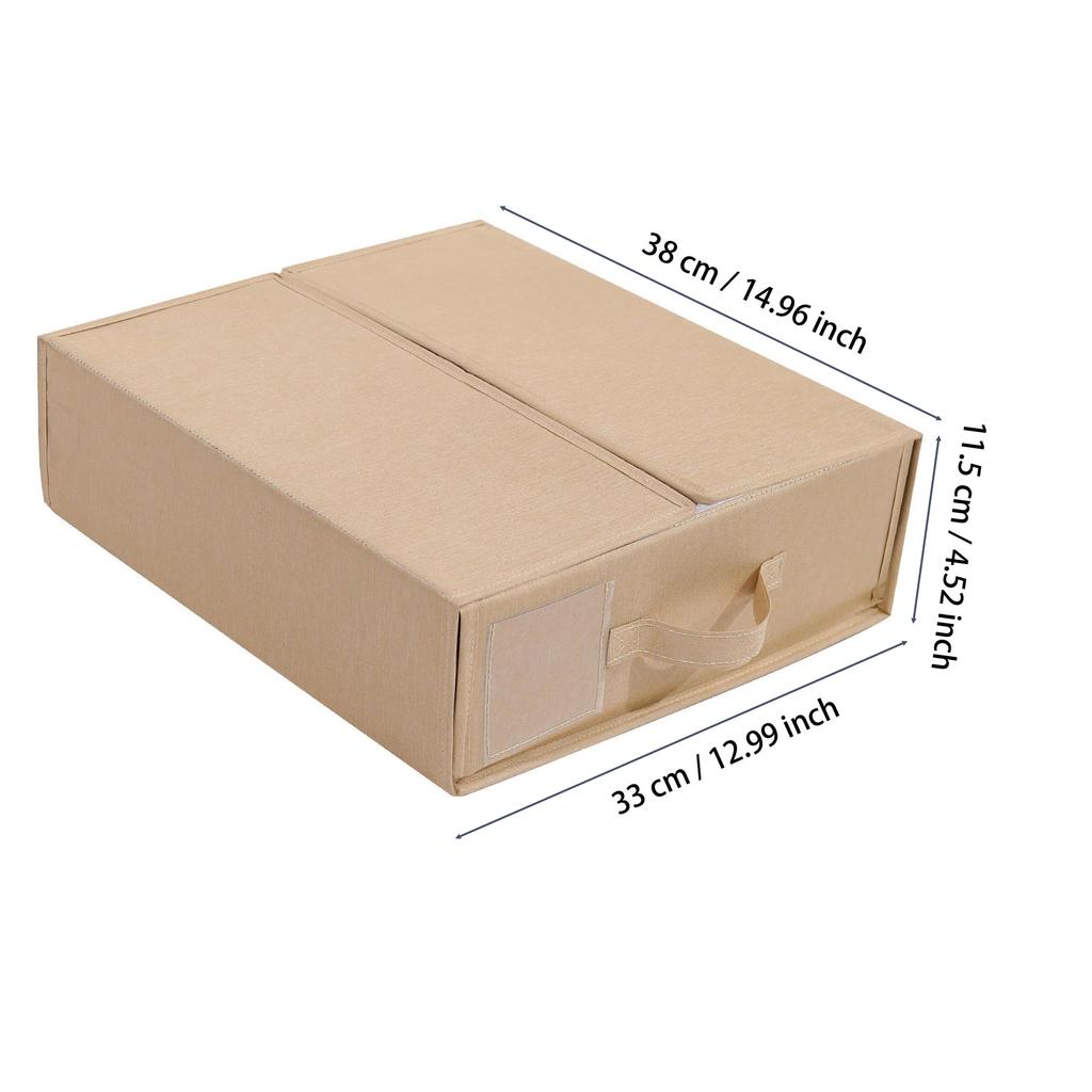 1PC Large Capacity Foldable Under Bed Storage Box, Dust-Proof Storage Box, Storage Box With Lid For Organizing Sheets, Blankets