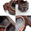 [evomosa] Vintage Retro Motorcycle Cycling Sports Goggles Helmet UV Protection Multi-Purpose Use Protective (Smoke)