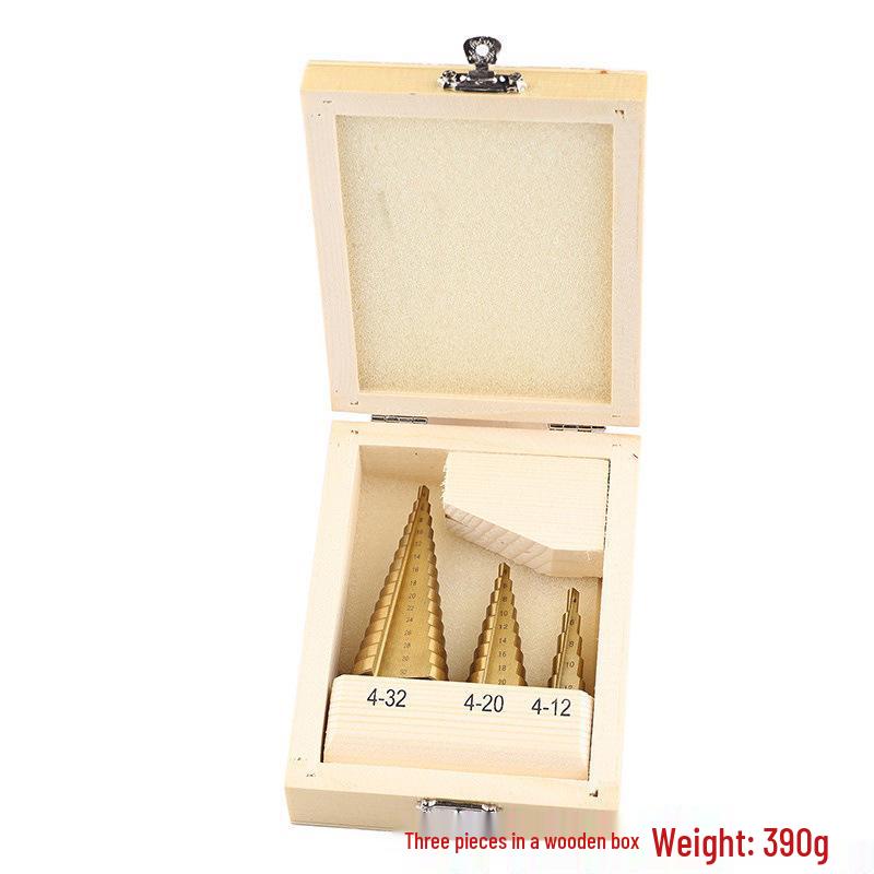 HSS4241 Triangle Shank Step Drill Bit for Metal (4-12mm, 4-20mm, 4-32mm)