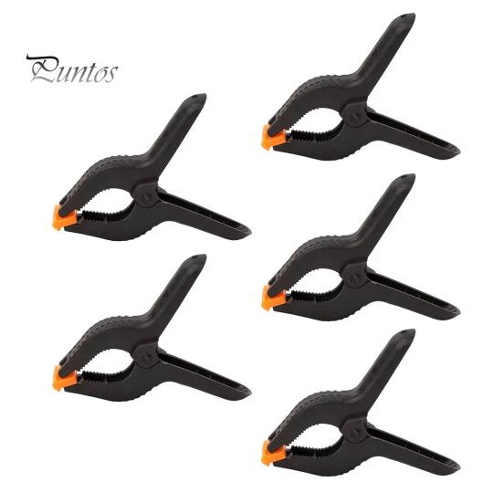 

5 шт. Пластиковые пружинные зажимы, прочные фиксирующие зажимы для поделок, подставки для фона, деревообработки, фотостудий, домашнего использования M 5pcs