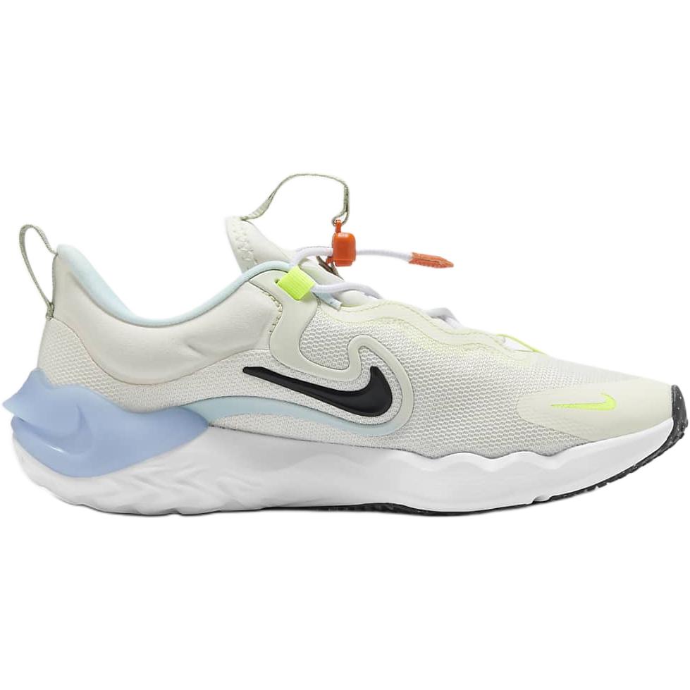 Nike Run Flow SE GS White Black Glacier Blue Kids Sneakers Sail HV1803-101