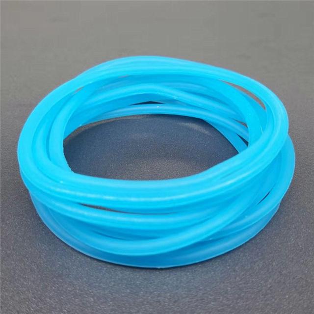 

10шт силіконовий браслет солодкого кольору Еластичні гумки для волосся Унісекс Браслет Гумка Петля для волосся Гумки для волосся Браслети Подарунки озеро синього кольору