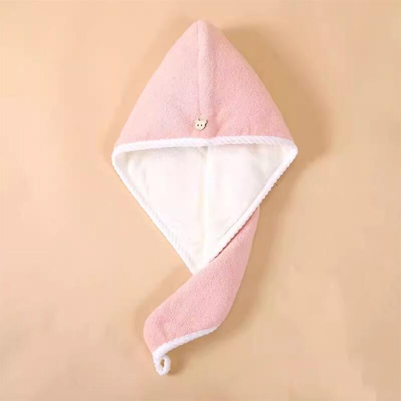 Microfiber Hair Towel Drying Hair Towel Shower WD29DDC pink