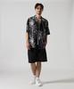AVIREX ALOHA SHIRT TIGER & PALM TREE Men's M 010 Black 783-5123006