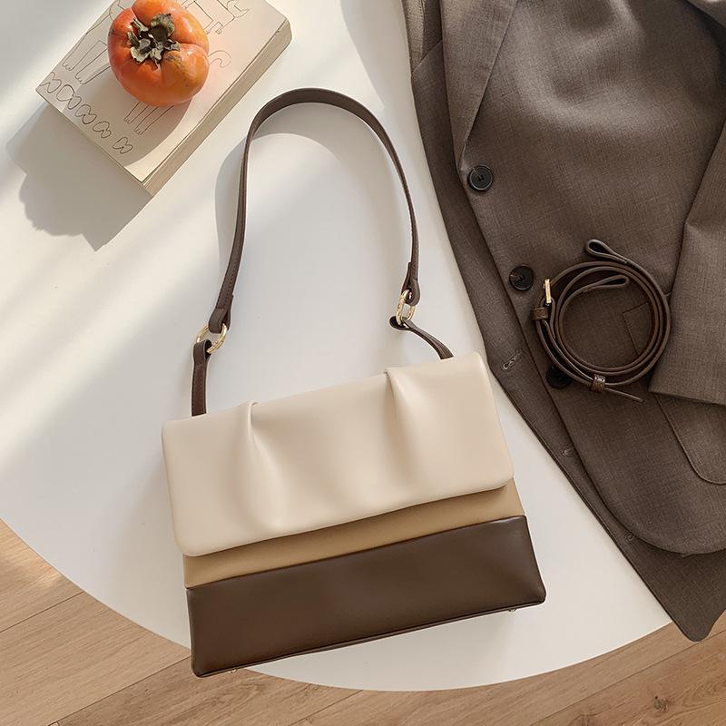 

Новая женская модная простая сумка через плечо в стиле ретро из искусственной кожи с плетением, изысканная сумка-мессенджер (20cm<Max Length<30cm)