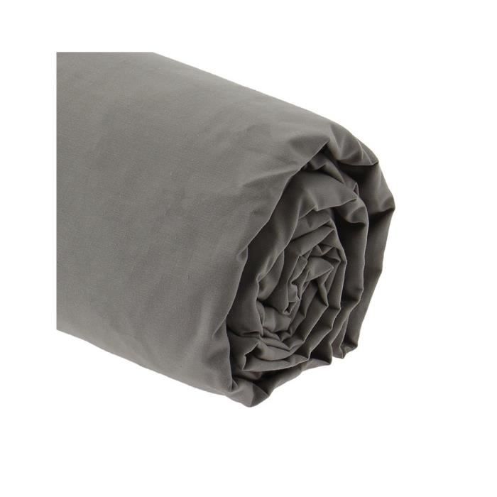 Drap Housse - 140 x 190 cm - 100% Coton - Bonnet 30 cm - Uni