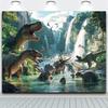 Jurassic Dinosaur Park theme photo background - Perfect for birthday parties, showers and Easter celebrations, durable polyester