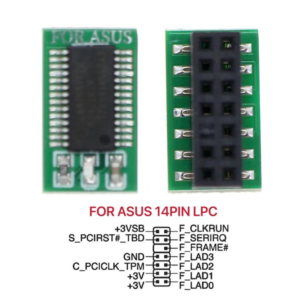 TPM 2.0 Module 12/14/18/20PIN TPM 2.0 Encryption Security Module TPM 2.0 Security Module for ASUS ASRock MSI ASRock GIGABYTE LPC