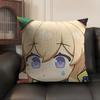 Jean Cute Cute Genshin Impact Cushion Cover Natural Linen Organic Fabric DoubleSided Printing Sofa Home Decor Gift Pillow Case