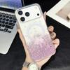 Epoxy Glitter Gradient Magnetic Case for iPhone 17 Pro Max, iPhone 15 & 16 Transparent Compatible.