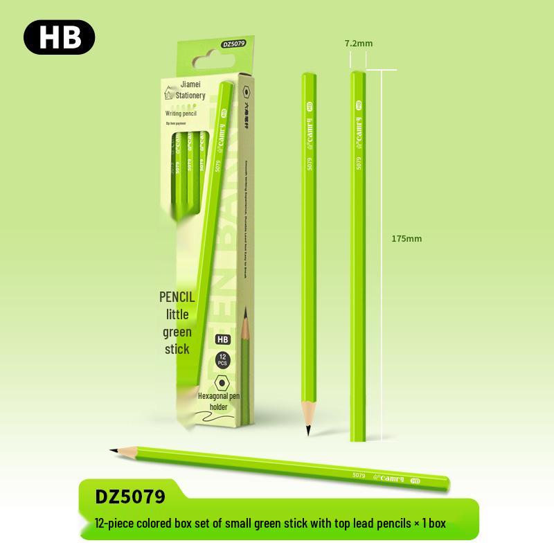 High-End Custom HB2B Green Pencils: Commemorative Logo Sketching Gift Set