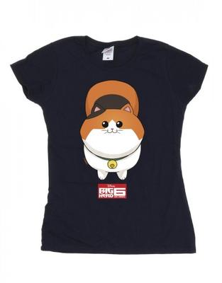 Womens/Ladies Big Hero 6 Baymax Kitten Face Cotton T-Shirt
