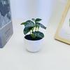 Simulation Leaves 8 Epipremnum Aureum Potted Artificial Plant Ornament Decor