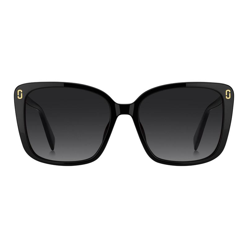 Marc Jacobs Personalized Design Acetate Cat Eye Sunglasses Women's Black MJ-1127-GS - 807/9O