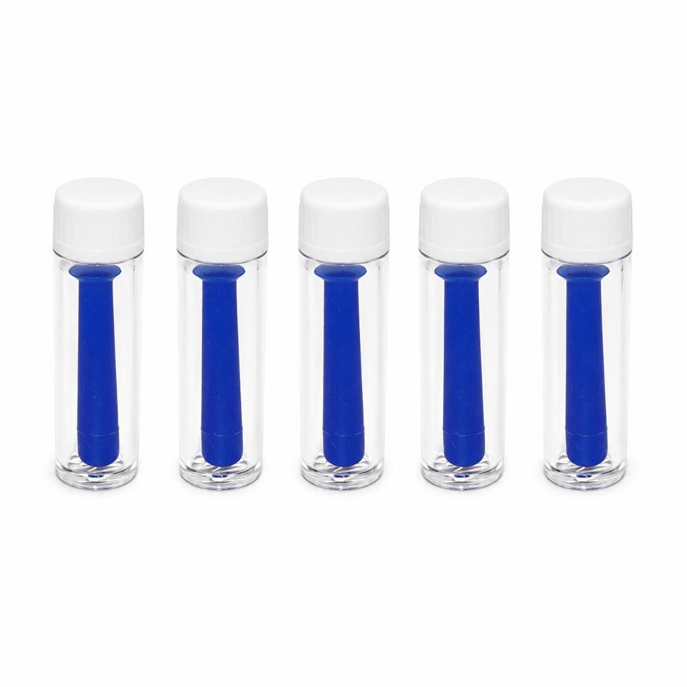 5PCS Small Contact Lens Inserter Silicone Lens Inserter Remover Mini Lens Tool  Contact Lens Care синий