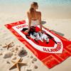 1pc Football Team (64) Beach Towel, Comfortable and Thick, and Swimming/Bath/Picnic/Camping Towel, Suitable for Seaside Beaches