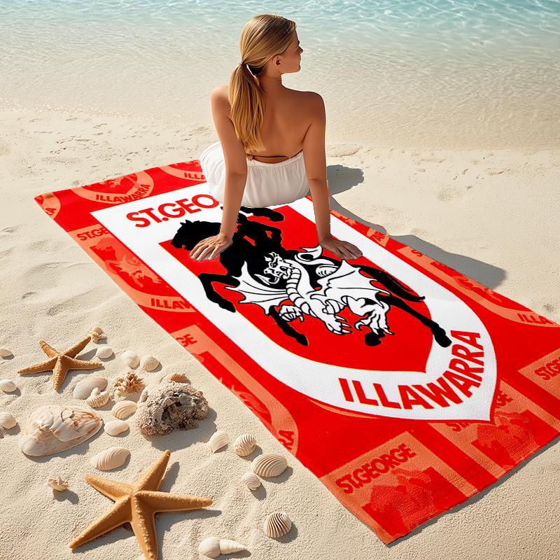 1pc Football Team (64) Beach Towel, Comfortable and Thick, and Swimming/Bath/Picnic/Camping Towel, Suitable for Seaside Beaches