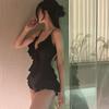 Sexy High Waist Einteiler Badeanzug Bikini Set Neckholder Push Up Bauchkontrolle Damen Boho Sommerurlaub