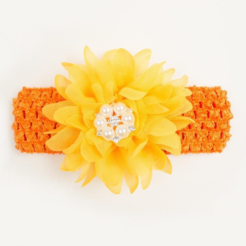 New Hollow Flower Baby Headband, Children's Headband with Beads, Thin Comfortable Baby Hair Accessories