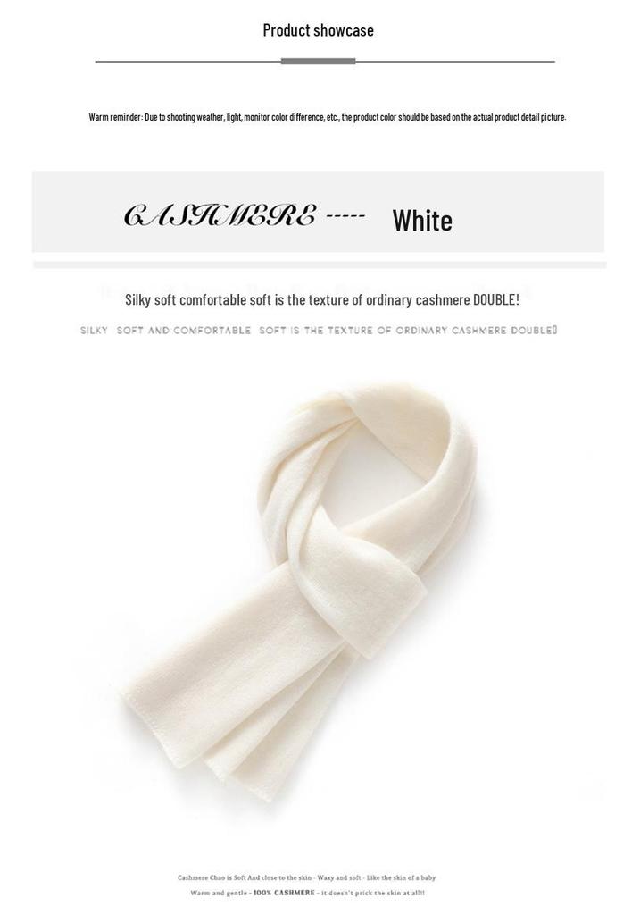 Women's 100% Pure Cashmere Knitted Winter Scarf & Shawl