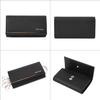 Paul Smith Layered Stripe Cowhide 883594 P173 BPS173 4-Key Case, Leather, Leather, Simple, Authentic, / (Black)