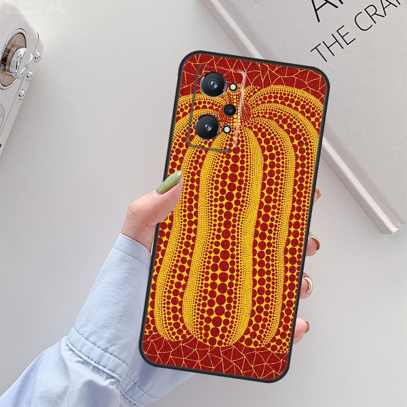Yayoi Kusama Pumpkin Art For Realme C61 C75 C55 C51 C21Y C25S C67 C53 13 12 10 11 14 Pro Plus GT 6T 6 5 GT7 Pro Case