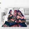 Punk Huntrix Blankets K pop Demon Hunters Zoey Rumi Mira Soft Warm Throw Blanket Kids Living Room Couch Sofa Bed Christmas Gifts