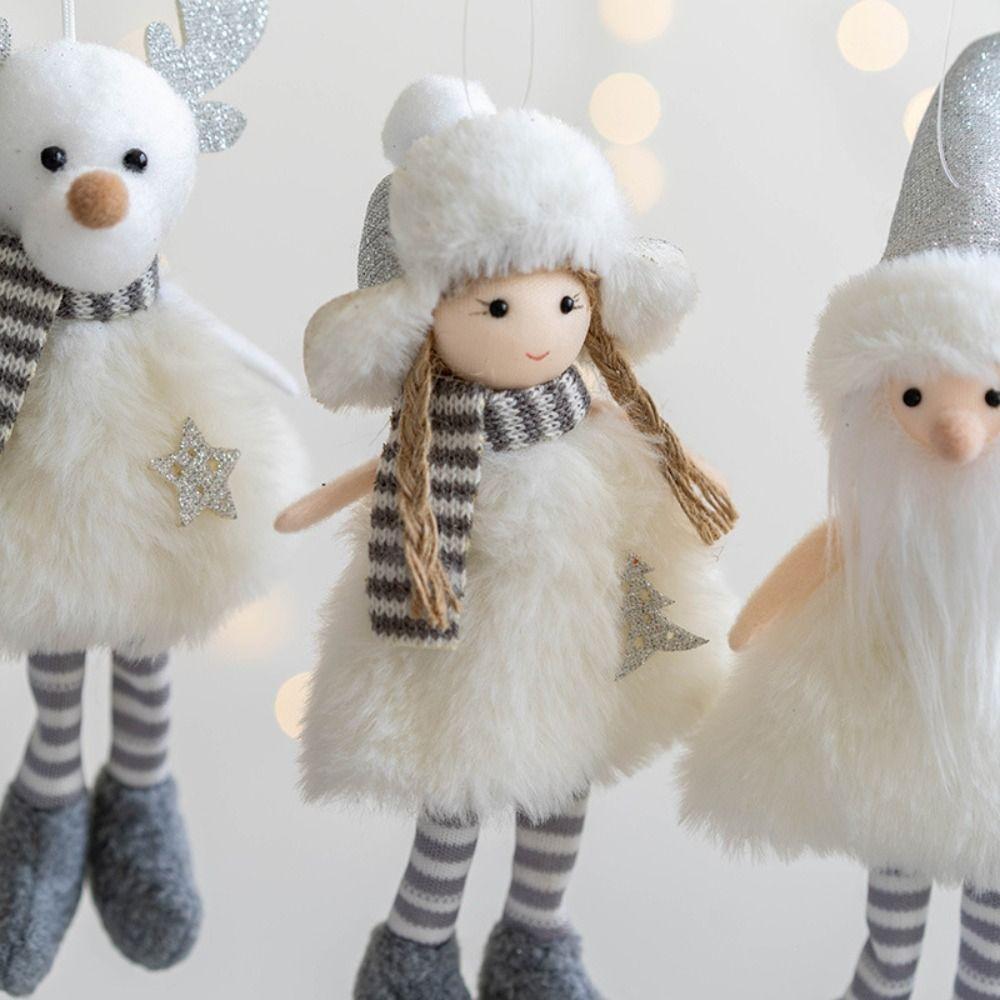 Santa Claus Snowman Elk Xmas Tree Pendant Soft Santa Claus Pendant Fashion Home Decor
