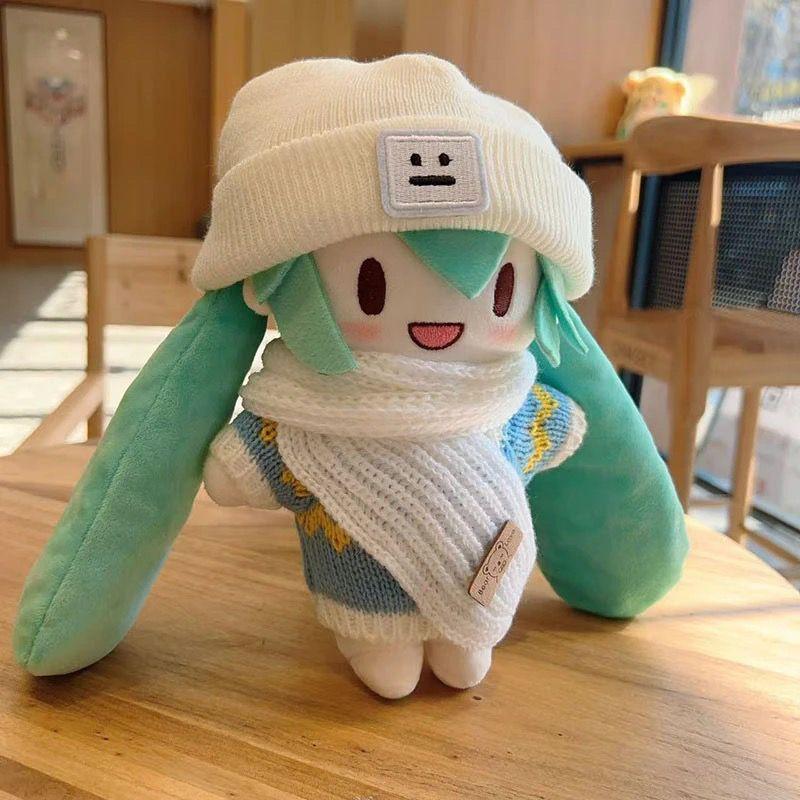 Kawaii Hatsune Miku Snow Princess Anime Cartoon Plush Doll Dress-Up Hatsune Miku Fufu Cute Doll Christmas Gift
