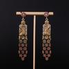 Peacock Earrings New Chinese Retro Three-dimensional Versatile Earrings Heavy Industry Color Diamond Studs