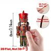 18/36Pcs Nutcracker Soldier Christmas Wooden Hanging Decors Wood Gift Xmas Pendant Christmas Party Supplies Home Decor Christmas