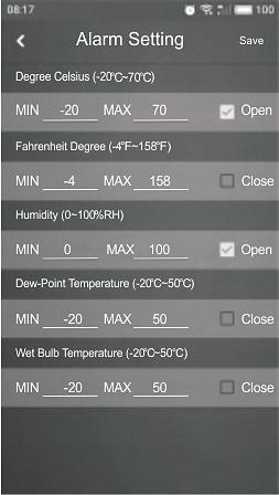HYGROMETER temperature humidity meter BLUETOOTH