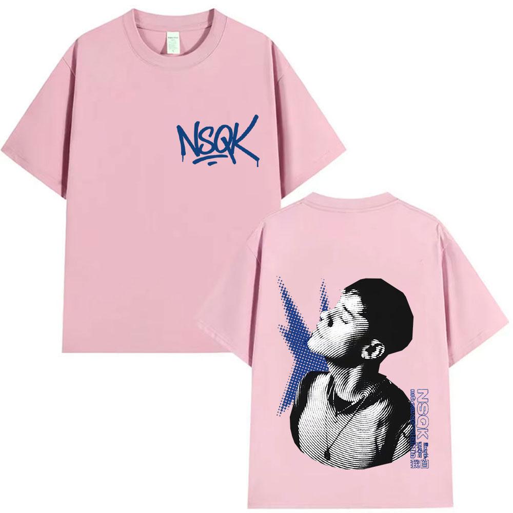 Rapper NSQK FLACO DONDE ESTAS Tour 2025 Album Merch T Shirts Unisex Women Retro Oversized Tshirts Hip Hop Gothic Short Sleeve Tees