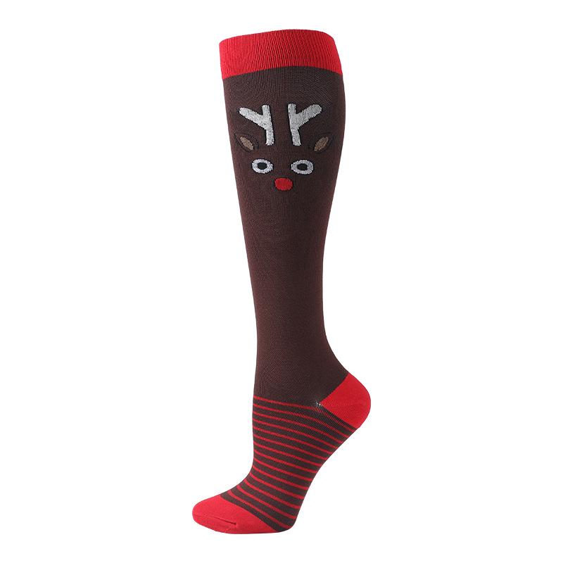 Unisex Christmas-Style Compression Socks for Outdoor, Casual, and Fitness Activities