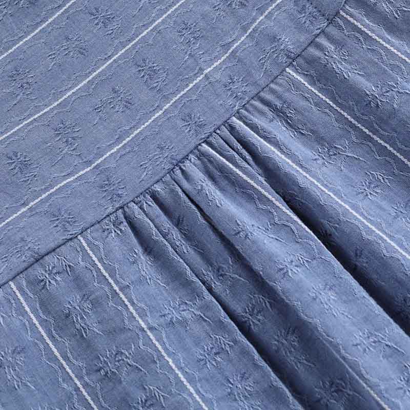 Women Casual Fashion Elegant Striped Printed Button Shirt Summer  Loose  Half Sleeve Tops