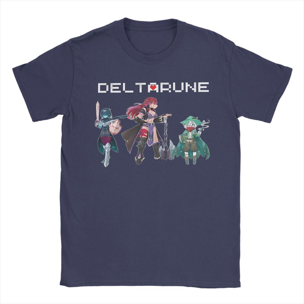 Deltarune Gamer Men's T Shirt Casual Tee Shirt Short Sleeve Round Neck T-Shirts Pure Cotton Original Clothing