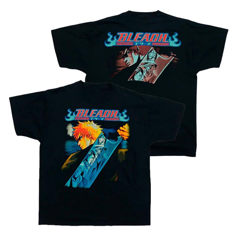 Best Anime Bleach Ichigo Kurosaki Graphic Cotton Tshirt Unisex Short Sleeve Fashion Brand Tee Luxury Casual Vintage Tees