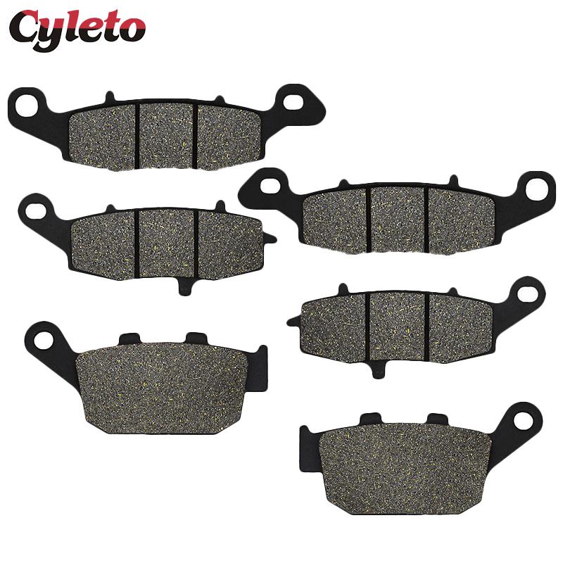 Cyleto Motorcycle Front or Rear Brake Pads for Suzuki SFV650 Gladius SFV 650 2009-2015 SV650 SV 650 ABS Only AL Model 2016-