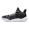 Anta Laser 4 Slip Resistant Abrasion Resistant Mid Top Basketball Shoes Men's Black White 112311607-7