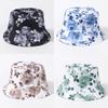 Versatile Hat Double Sided Wearable Printed Womens Sunshade Hatscaps Fisherman