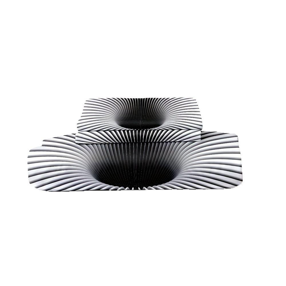 Black Hole 3D Duvet Set Psychedelic Geometric Pattern Digital Printing Bedding Three-Piece Set