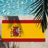 Red Yellow Spain Flag BeachTowel,Microfiber Quick Dry Breathable Large Size,Poolside Vacation Bathroom,National Flag Print Towel