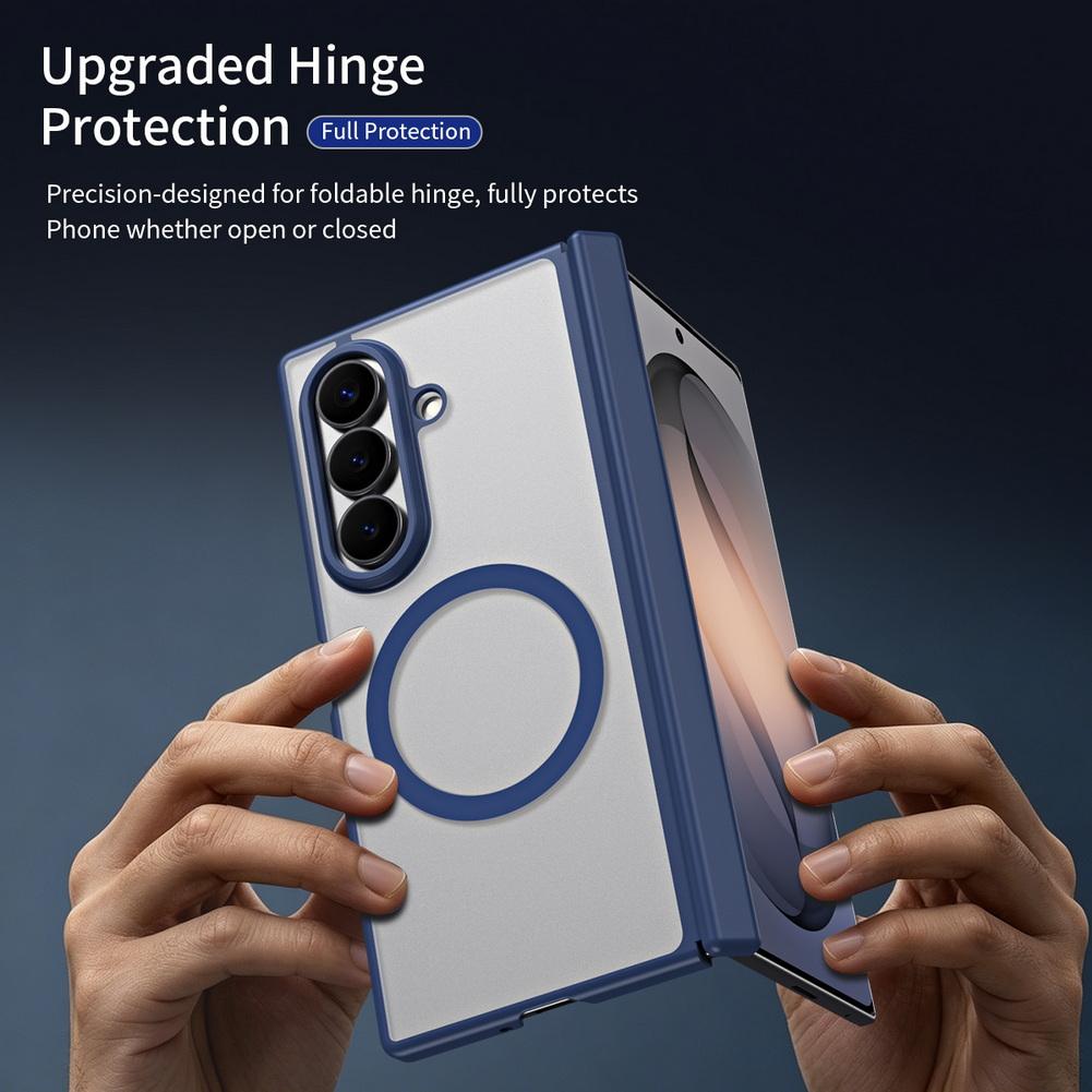 Clear Matte Slightly Phone Case for Samsung Galaxy Z Fold 8 Ultra Fold 7 6 5 4 Front Glass Strong Magnetic Hinge Protect Cover
