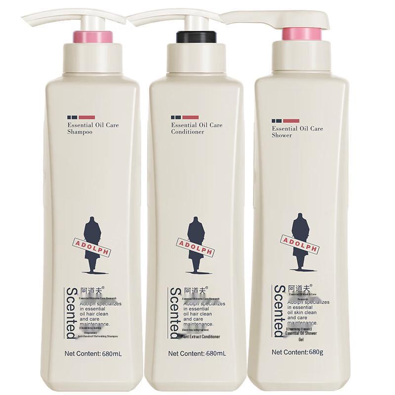 

ADOLPH Anti-Dandruff Shampoo, Botanical Conditioner & Shower Gel Set