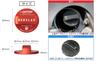 Brighton Net Subaru Fuel Filler Cap Regular Cover, Specification, Aluminum, Red, BC-FUCAPCVERSUB-RE