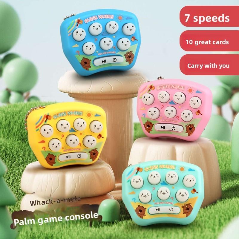 Mini hra Whack-A-Mole Klíčenka se zvukovými efekty Pro děti a úlevu od stresu