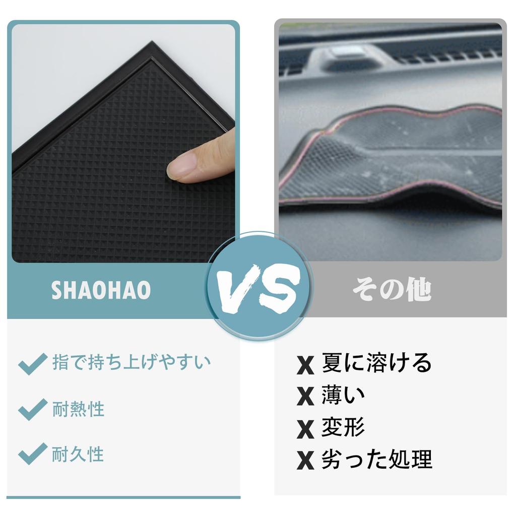 SHAOHAO Rubber Door Pocket Mats for New Toyota Roomy/Tank M900A/M910A Models, Roomy/Tank M900S/M910S Models, Interior Rubber Mats with Anti-Slip, Nois
